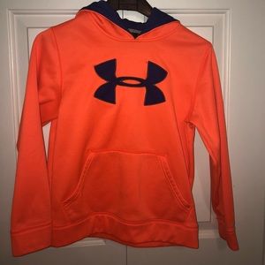 Under Armor Girls Orange Sweatshirt